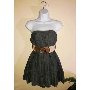 STRAPLESS MINI DRESS